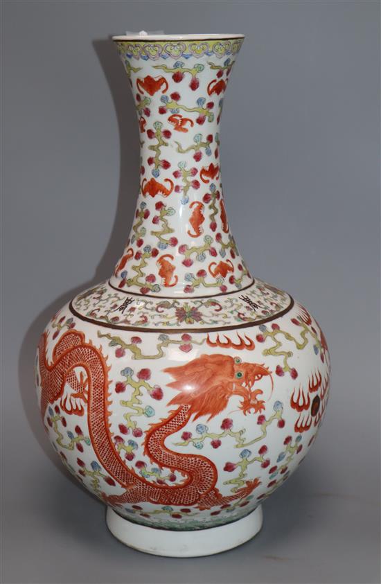 A Chinese dragon vase height 40cm